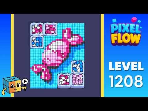 Pixel Flow Level 1208 Walkthrough Solution