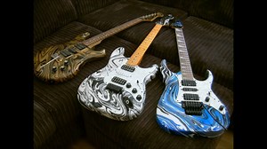 Swirl Painting Guitars