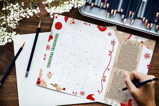 Printable Christmas Crossword With Answers: Downloadable Pub Quiz Sheets, PDF, JPEG, Fun Xmas Quiz - Etsy