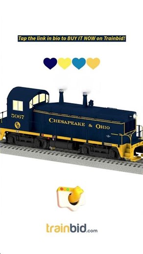 Available on Trainbid.com – C-10 Lionel C&O NW2 Legacy Remake, Brand New & Unopened