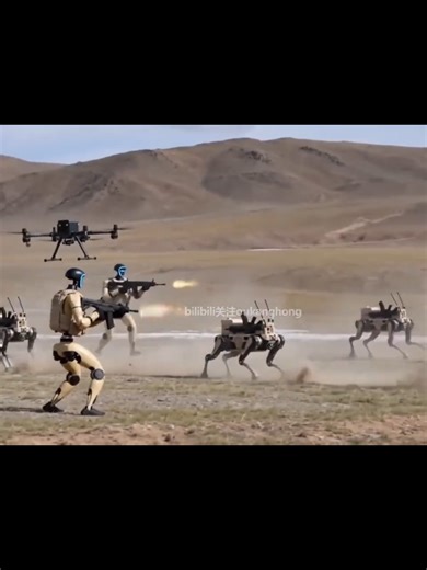 Not CGI, not AI: China's military channel releases video of Unitree robot conducting live-fire combat under electromagnetic interference.#technology #robot #future #chinese #military