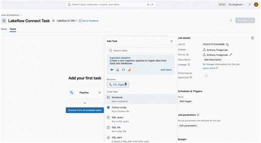 We recently added tons of enhancements to Lakeflow Jobs that help users improve data orchestration and optimize performance. What’s new: - Updated UI for a more streamlined, focused orchestration workflow - New capabilities for greater flexibility in workflows - Quick-start with Lakeflow Connect in Jobs Learn more👇 https://www.databricks.com/blog/whats-new-lakeflow-jobs-provides-more-efficient-data-orchestration?utm_source=facebook&utm_medium=organic-social | Databricks