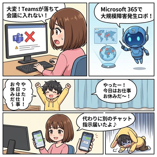 【障害】Teams大規模ダウン！原因と今すぐできる3つの回避策 | 大人のAIアソビ