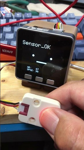 ｽﾀｯｸﾁｬﾝ ＋ 心拍センサー / Stackchan with Heart Rate Sensor