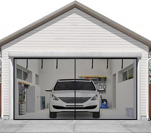 Debonair Magnetic Screen Doors for 2 Car Garage 16x7FT Fiberglass 5.1lb Durable Heavy Duty Magnetic Garage Door Screen Hands Free with 6 Roll Up Starps for Patio Outdoor Gym Crafts Sun House Porch - Walmart.com
