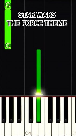 Star Wars The Force Theme - Piano Easy Tutorial For beginners #shorts #piano #easy