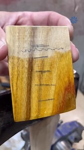 Axe wedge installation with brass screws - #stumptownaxes #handmade #satisfying #woodworking | Solin Creative