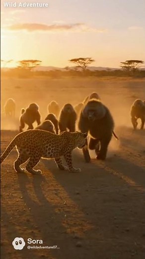 Leopard vs Baboons: The Shocking Jungle Reality You’ve Never Seen!