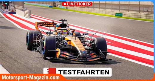 Formel 1 heute LIVE: Testfahrten in Bahrain - F1-News zum Freitags-Finale im Liveticker
