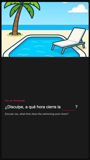 "Swimming pool" in Spanish — Learn How! 🗣️