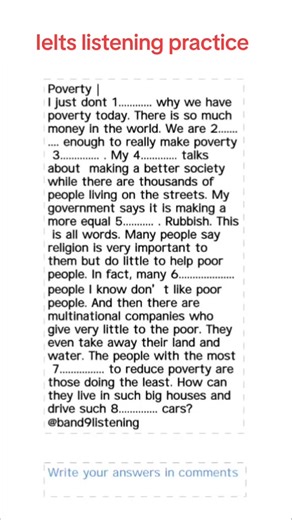 30K views · 442 reactions | Ielts listening practice #listening #practice #band9… | General English | Facebook