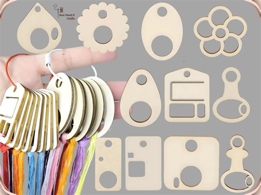 50 Pcs Embroidery Floss Organizer Wooden Boards, Embroidery Organizing, Embroidery Floss Holder, Cross Stitch Floss Organizer, Floss Storage - Etsy