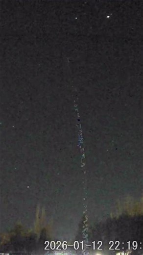 Streaker evening of January 12th.