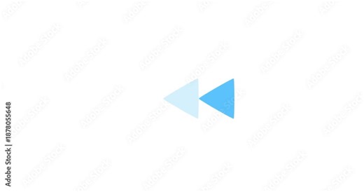 fast forward symbols icon animation. Fast forward sign moving forward. Play button arrow animation