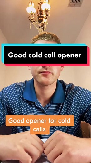 Good opening line #sales #prospecting #salescoach #salestips #fyp #coldcalling #coldcall