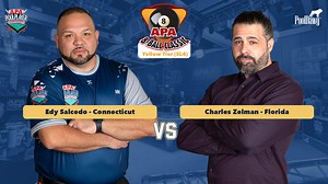 4.6K views · 23 reactions | The 2025 8-Ball Classic Yellow Tier (SL4) Final features Edy Salcedo of Seymour, CT VS Charles Zelman of Miami, FL  Relive the action now! | American Poolplayers Association - APA | Facebook