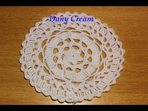 Come fare un centrino rotondo all'uncinetto facile? Centro de mesa redondo a crochet