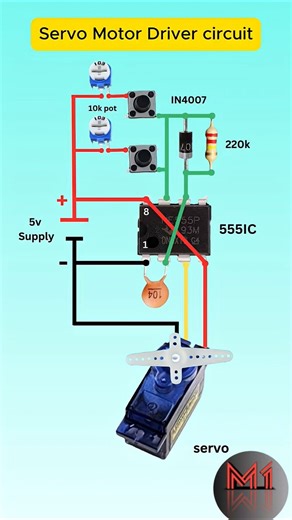 Servo Motor Driver circuit #experiment #shorts #short #shortvideo