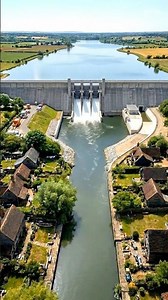 Modern Village Dam & Smart Infrastructure Timelapse 🏘️⚡ #modernvillage #sustainableliving