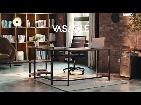 Industrial Design Computer Desk, Home Office Computer Desk, Home Improvement - VASAGLE Computer Desk