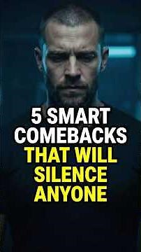 5 Smart Comebacks That Will Silence Anyone #psychology #stoicism #shortvideo