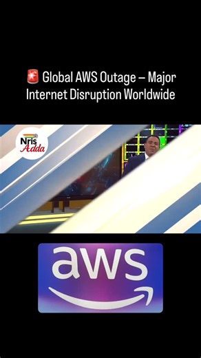 Nris_Adda on Instagram: "⚠️ Global AWS Outage – October 20, 2025 • 📍 Origin: The issue started in AWS US-East-1 (Northern Virginia) — the main hub for many global apps. • 🧩 Root Cause: A DNS resolution failure affecting Amazon DynamoDB, one of AWS’s key database services. • 💥 Impact: The problem cascaded across multiple AWS systems (EC2, Lambda, API Gateway, etc.), causing global app disruptions. • 📱 Apps Affected (over 30 major platforms): Snapchat, Spotify, Fortnite, Alexa, Ring, Signal, D