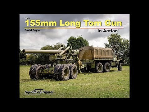 155mm Long Tom Gun In Action