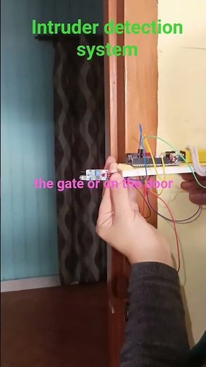 Intruder detection system using Arduino uno #robotics #arduino #arduinoproject