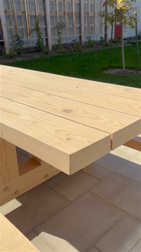 Watch this enormous timber frame table come together! It was crafted from Douglas Fir by @woodshedlumber and is 16 feet long! To protect this piece and keep a natural look, DuroGrit "Light Sand" was applied! #rubiomonocoat | Rubio Monocoat USA