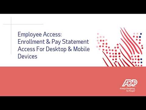 Employee Online Enrollment For Pay & Tax Statement Access