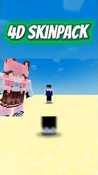 Minecraft Bedrock 4D Skinpack #shorts #minecraftbedrock #minecraftshorts