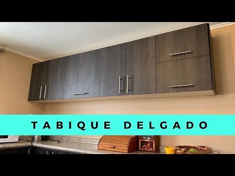 INSTALLING kitchen furniture on a wall