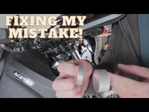 Suzuki Dr650 - Fixing my mistake - front forks