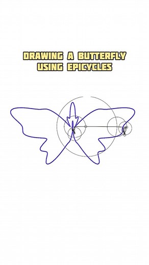 Drawing a Butterfly Using Epicycles #simulation #linkage #geometry #caddesign #creative #design | Mechanical Mastery