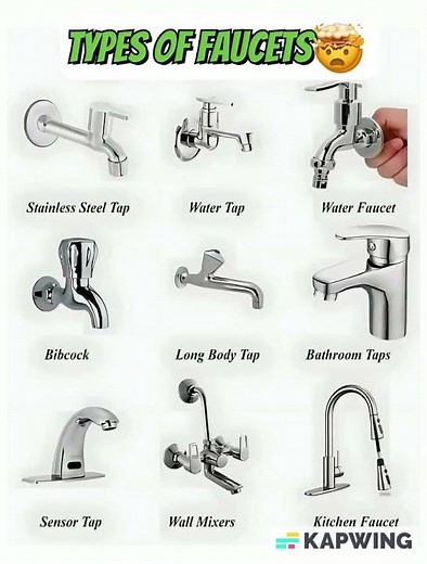 “Types of Faucets – A Visual Guide”🤯