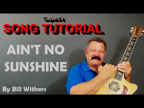 Ain't No Sunshine Bill Withers Guitar Lesson for beginners