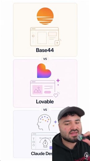 Claude design vs Lovable Vs Base44
