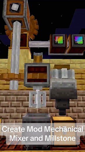 Cómo crear un mezclador mecánico y molino en Minecraft