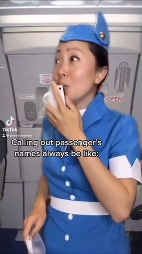 Calling out passenger’s names on the plane