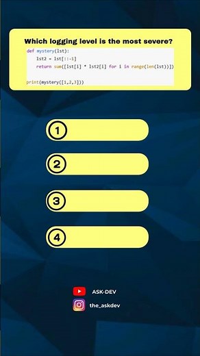 Python Interview Quiz #19 | Can You Pass This in 10 Seconds? 🧠🔥 #shorts