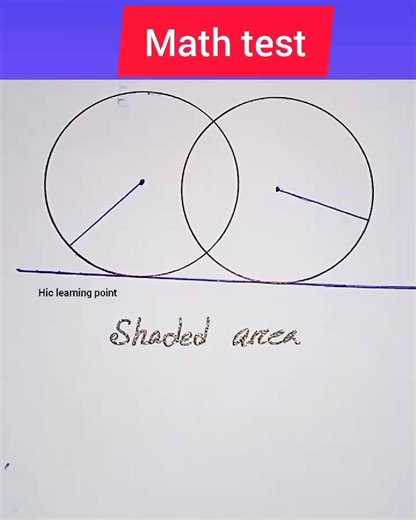 Calculate the area of the shaded region. #fblifestyle #mathematics #geometry #information #education | Hic Learning Point