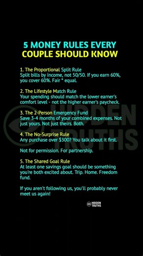 5 MONEY RULES EVERY COUPLE SHOULD KNOW | #Money #Relationship #Finance #CoupleGoals #LifeAdvice