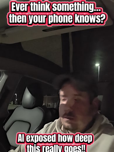 SORRY IT INTERRUPTED ME SKIP TO 35 SECS FOR THE REAL QUESTION TO START!! Think it… then it shows up on your phone? AI just exposed how deep it really goes 👀” #conspiracytok #bigbrother #ai #fyp