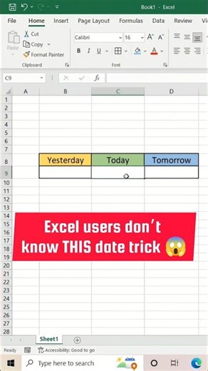 Still typing dates manually in Excel? Stop ❌#ExcelHacks #ExcelTips #OfficeWork #ExcelShorts #Learn