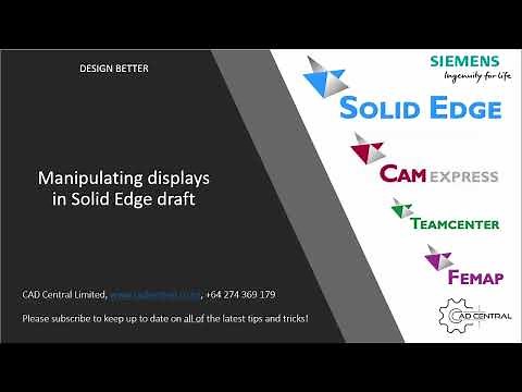 Manipulating drawing views in Solid Edge draft