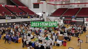 A favorite for students each year is the STEM Expo at Austin Peay! This competition allows 3rd - 9th-grade students to think critically and solve a real-world problem using the Engineering Design Process. Students collaborate to research, create, test, and modify their projects during the school year. Then students bravely present their findings to a group of volunteer judges. Congratulations to all of the participants! | Clarksville-Montgomery County School System