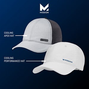 235 reactions · 32 comments | The Apex and Performance hats have a customizable, breathable fit that provides complete comfort while active. Simply activate with water and enjoy a cooling effect that lasts for hours. | Mission Cooling | Facebook