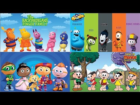COLEÇÃO FINGER FAMILY (FAMÍLIA DOS DEDOS) COM VÁRIOS PERSONAGENS