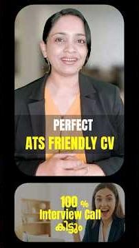 Resume reject ആവുന്നുണ്ടോ | ഇന്ന് തന്നെ ATS Friendly CV prepare ചെയ്യു | Job call sure ആണ് | #shots
