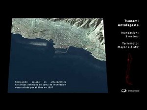 Tsunami Antofagasta - Chile - Plano inundación, infografia y prevención